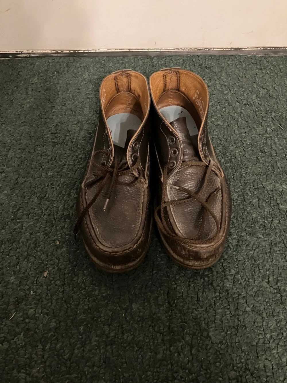 Lot Of (2) WC Russell Moccasin Co boots 9.5 D Berlin Wisconsin USA W C